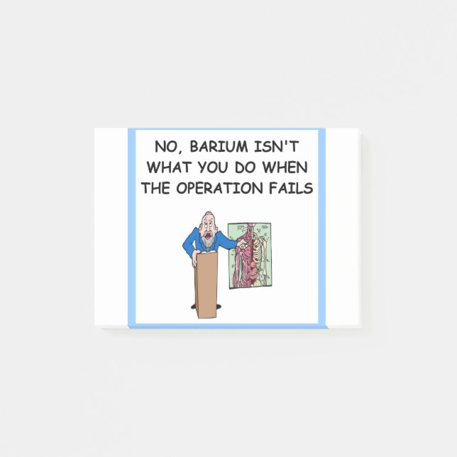 Post-it® Une blague d'école de médecine (Devant)