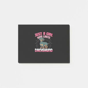 Post-it® Une fille qui aime Dachshund