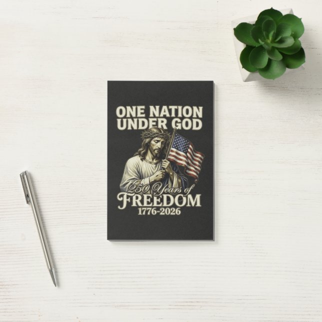 Post-it® Une nation sous Dieu 250 ans de bénédictions (Bureau)