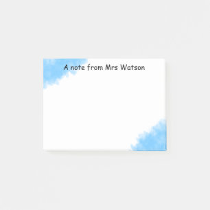 Post-it® une note d'ajouter nom de professeur simple bordur