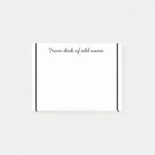 Post-it® une note d'ajouter nom de professeur simple bordur