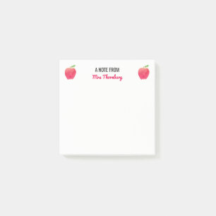 Post-it® Une note d'aquarelle personnalisée par professeur