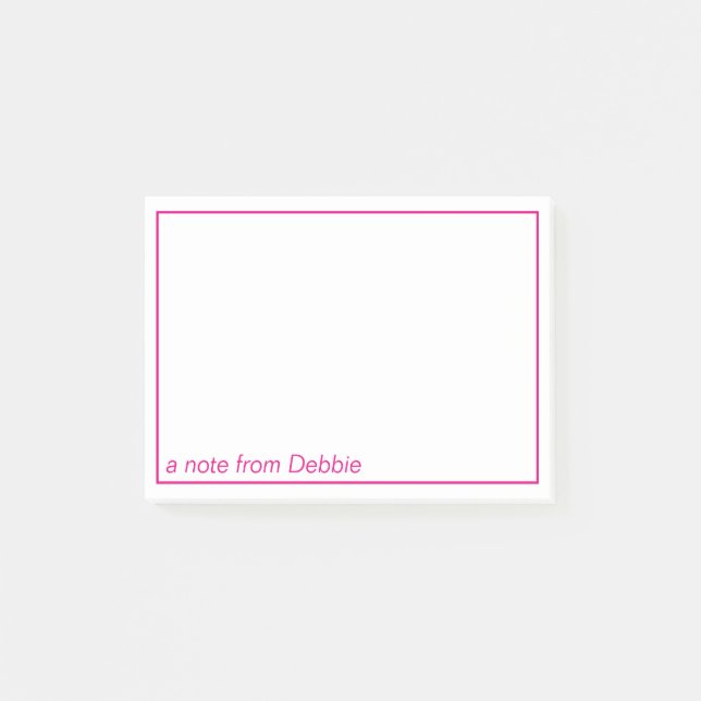 Post-it® une note de (Devant)