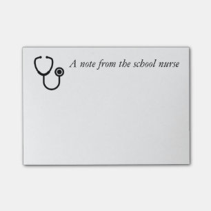 Post-it® Une note de l'infirmière d'école