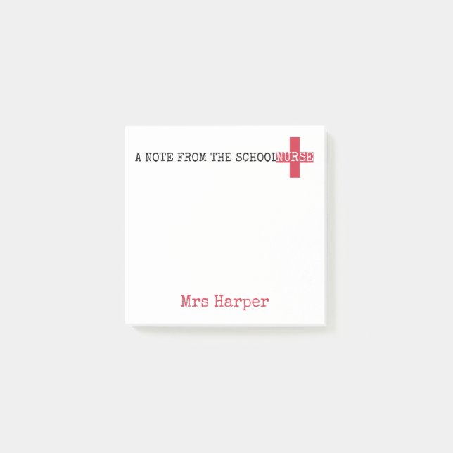 Post-it® Une note du symbole rouge de premiers secours (Devant)