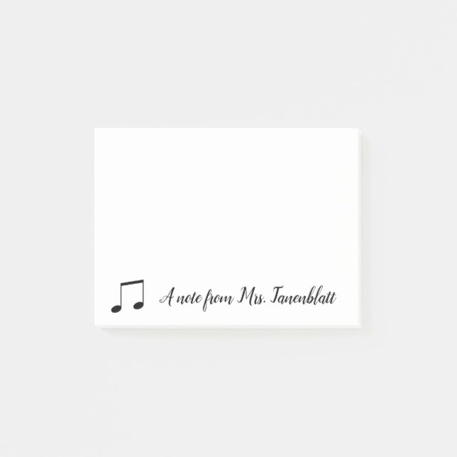Post-it® Une note d'un musicien (Devant)