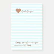 Une note pour toi de maman