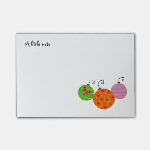 Post-it® une petite note (boules d'arbre de Joyeux Noël)