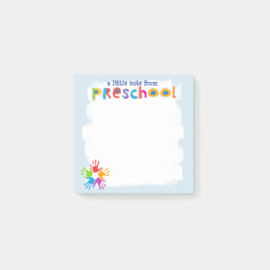 Post-it® Une petite note des notes de post-it préscolaires
