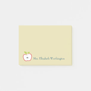 Post-it® Une pomme aux contours rouges et aux feuilles vert