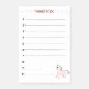 Post-it® Unicorn, Les Choses À Faire