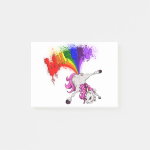 Post-it® unicorn rainbow fart