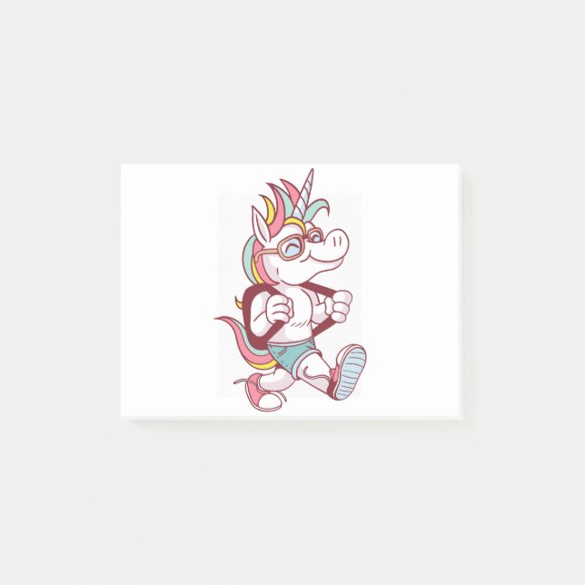 Post-it® Unicorn Va À L'École (Devant)