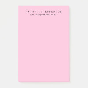 Post-it® Unique Design Moderne Et Élégant Rose