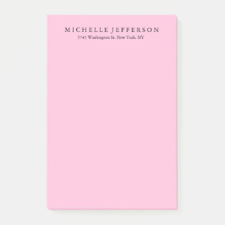 Post-it® Unique Design Moderne Et Élégant Rose