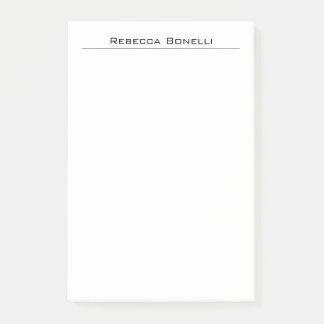 Post-it® Unique Moderne Minimaliste Plain Blanc Simple