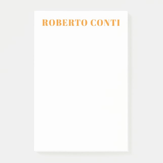 Post-it® Unique Moderne Minimaliste Simple (Devant)