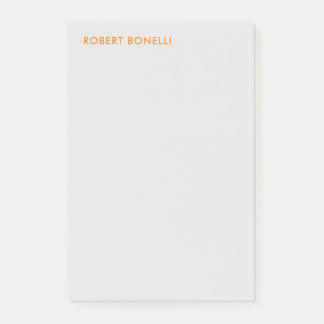 Post-it® Unique moderne Platine gris minimaliste