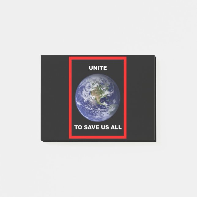Post-it® Unissez-vous pour nous sauver TOUS ! (Devant)
