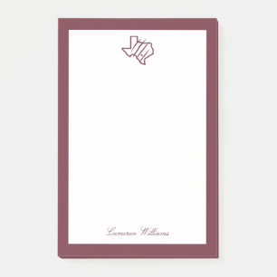 Post-it® Université Texas A&M de San Antonio   Logo d'état