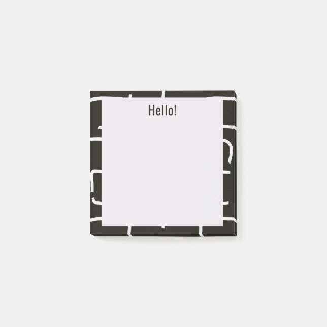 Post-it® Urban Geo | Onyx Neutre | Motif Blender (Devant)