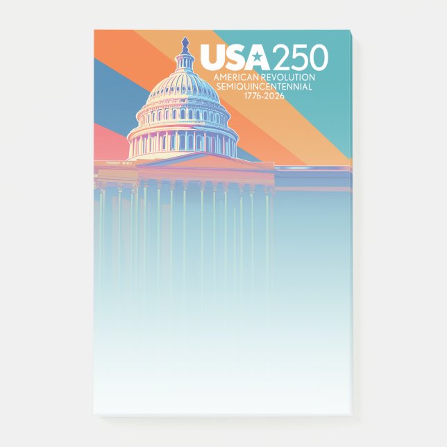 Post-it® USA 250e anniversaire - Dôme de la capitale Amériq (Devant)