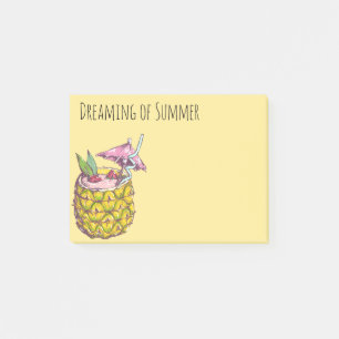 Post-it® Vacances d'été Ananas Boire Parapluie Se détendre