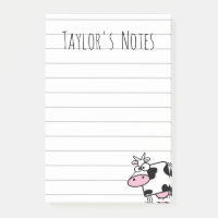 Vache de dessin animé mignonne et drôle avec pis