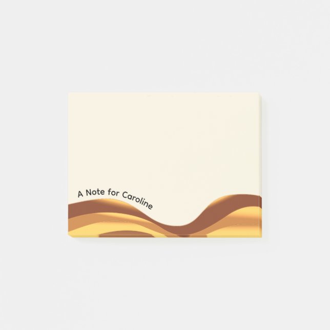 Post-it® Vagues dorées (Devant)