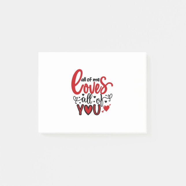 Post-it® Valentine Art All Me Aime Tous (Devant)