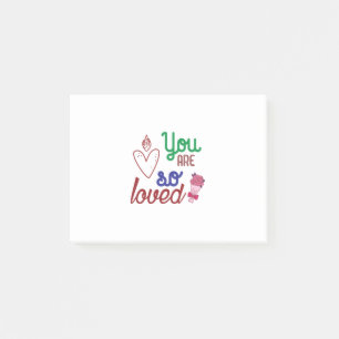 Post-it® Valentine Art Vous Êtes Si Aimé