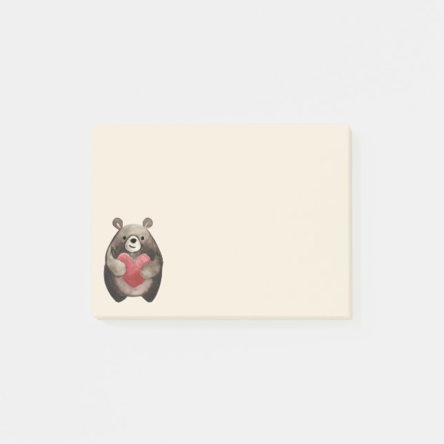 Post-it® Valentine Bear (Devant)