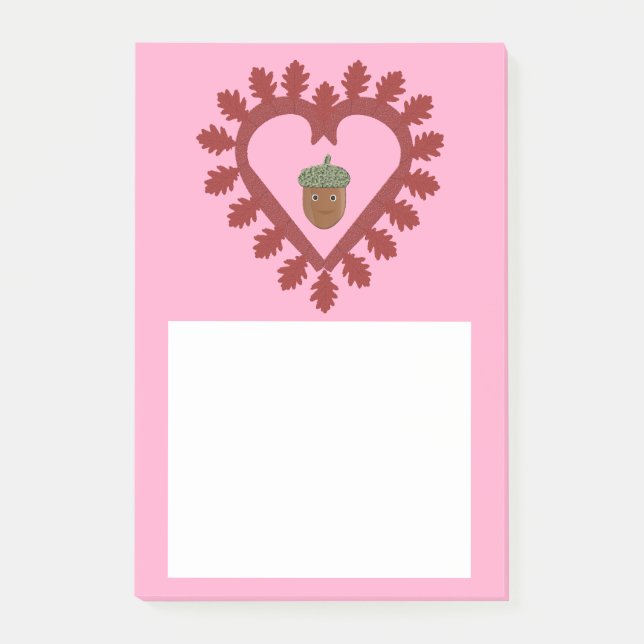 Post-it® Valentines Day Love Heart Acorn (Devant)