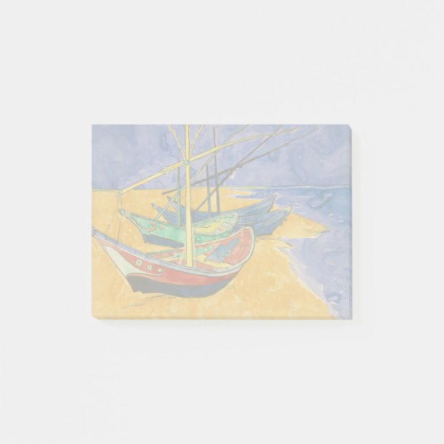 Post-it® Van Gogh Bateaux Plage impressionniste (Devant)