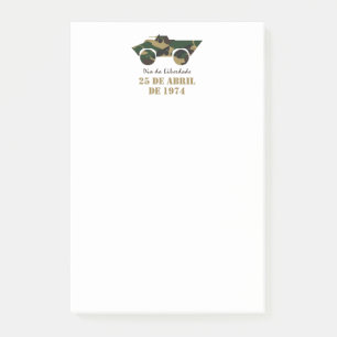 Post-it® Véhicule militaire symbole de la Révolution du 25