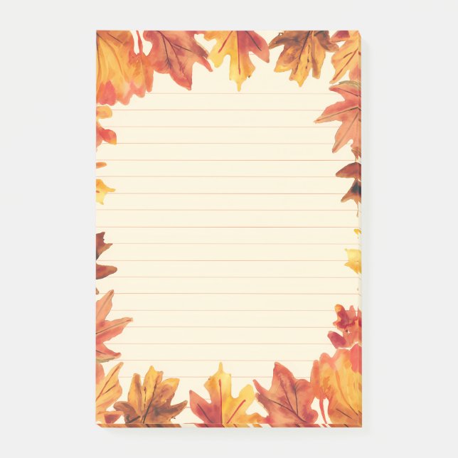 Post-it® Vers L'Avant : Feuilles D'Automne (Devant)
