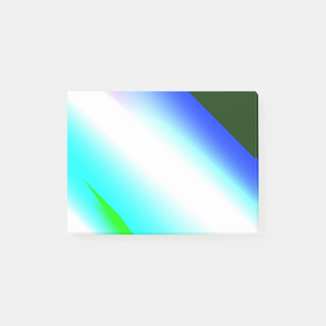 Post-it® Vert bleu arc-en-ciel texture abstraite motif art  (Devant)