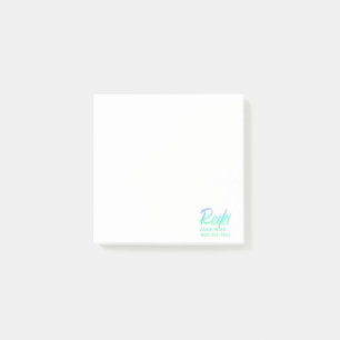Post-it® Vert bleu iridescent et turquoise Reiki de *~*