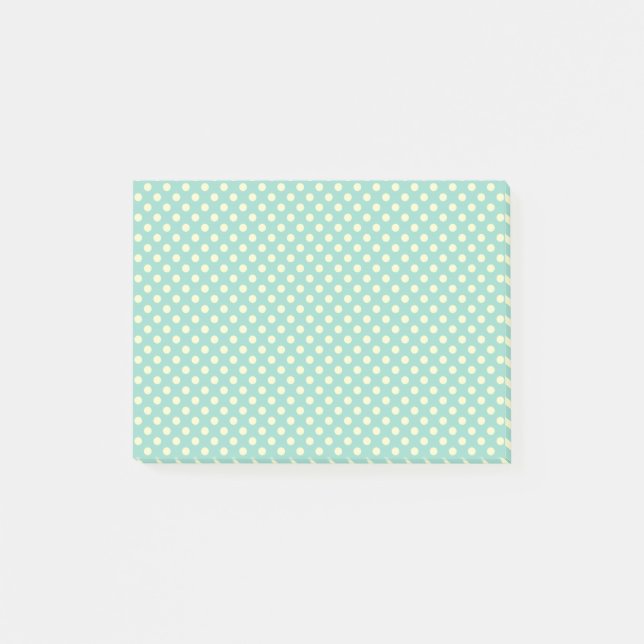 Post-it® Vert émeraude avec Pois jaunes par STaylor (Devant)