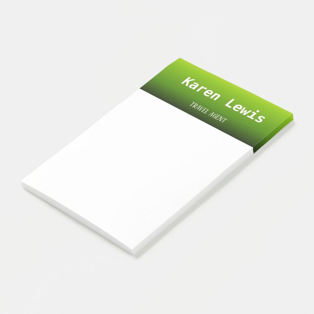Post-it® Vert et jaune dégradé (Incliné)