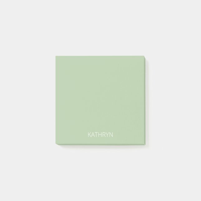 Post-it® vert sauge naturel solide (Devant)