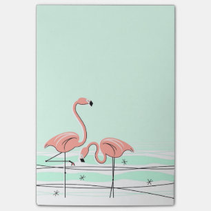 Post-it® Verticale de paires d'Aqua de Flamant rose