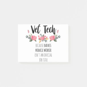 Post-it® Vet Tech Gratitude Appréciation Merci Cadeau