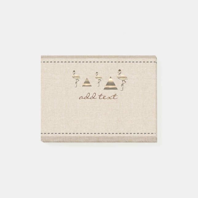 Post-it® Vibe de vacances Gold Retro (Devant)