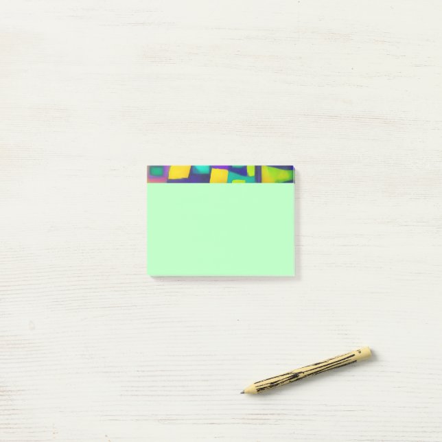 Post-it® Vibes électriques Dreams Art Vintage élégant (Sur un bureau)