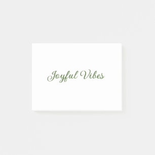 Post-it® Vibes joyeux Noël vert nom de famille