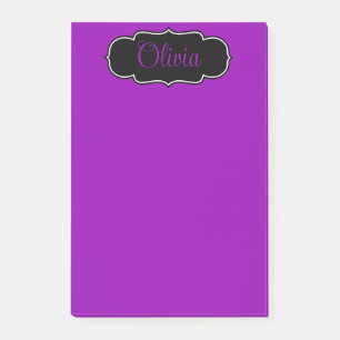 Post-it® Vibrant, Gras Fuchsia Purple Personnalisé