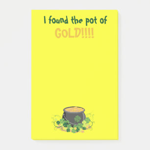 Post-it® Vibrant Pot d'or St. Patrick Jaune