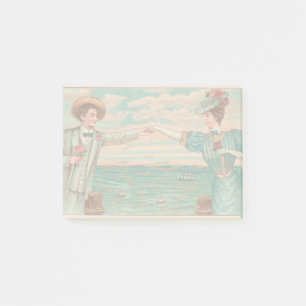 Post-it® Victorian Beach Love Dressy Ocean Mariage Couple