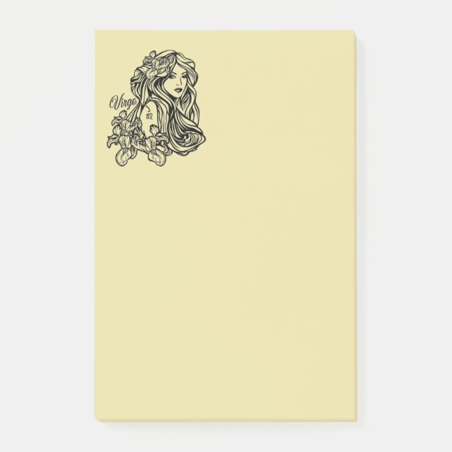 Post-it® Vierge Vierge Zodiaque Doré (Devant)